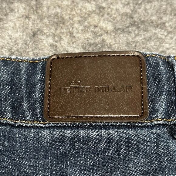 Peter Millar Jeans Mens 38x28‎ Blue Denim Medium Wash Straight Leg - Picture 4 of 13